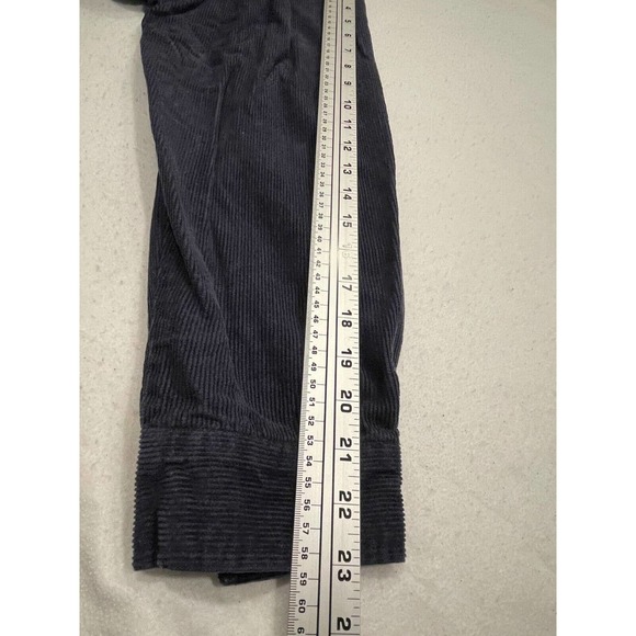 Brixton Size XL Womens Bowery Corduroy Button-Up Shirt Jacket Long Sleeve Navy - Picture 9 of 9